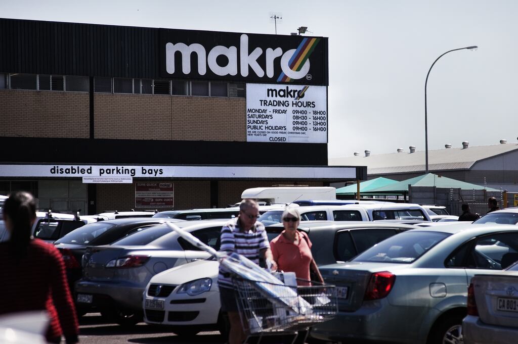 Customers outside a Makro megastore in Cape Town, South Africa. Walmart has bought out the remaining shares in the group's retail wholesaler parent Massmart. Photograph: Gianluigi Guercia/AFP via Getty Images