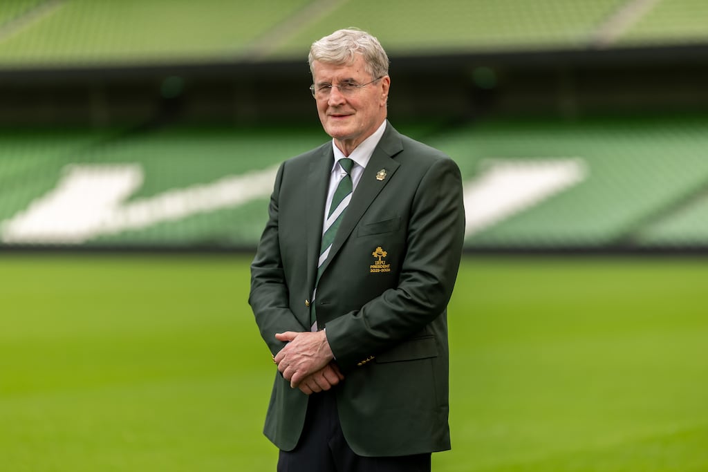 Incoming IRFU President John O’Driscoll. Photograph: Morgan Treacy/Inpho