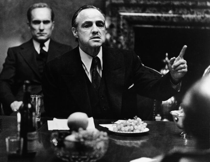 Marlon Brando (right) and Robert Duvall in The Godfather. Photograph: Paramount Studios/Courtesy of Getty Images