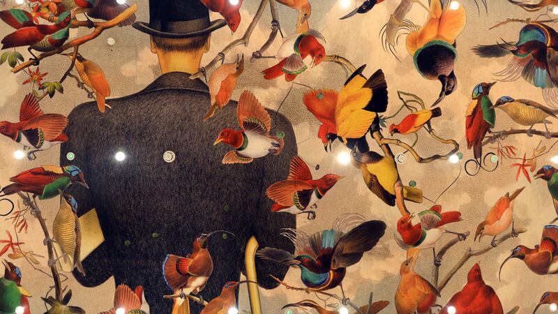 View of the ceiling downstairs in The Ivy Restaurant, Dublin.Photograph: Dara Mac Dónaill / The Irish TimesPhotograph: Dara Mac Donaill / The Irish Times