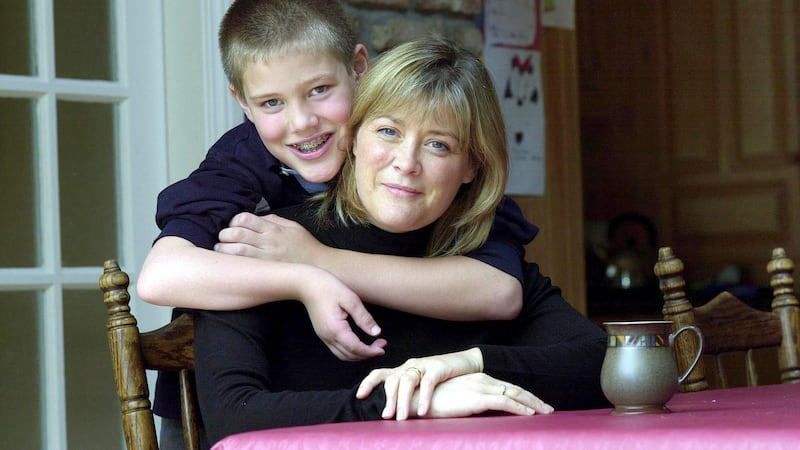 Mary Verbruggen with Johan, aged 11. “If they had told Mum I had Erb’s palsy when I was born, my parents wouldn’t have so passionately gone down the court route,” he says. Photograph: Brenda Fitzsimons
