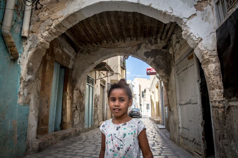 The medina at the Tunisian port city of Sfax. Photograph: Sally Hayden.