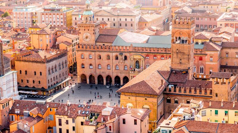 Bologna’s historic city centre. Photograph: Getty Images