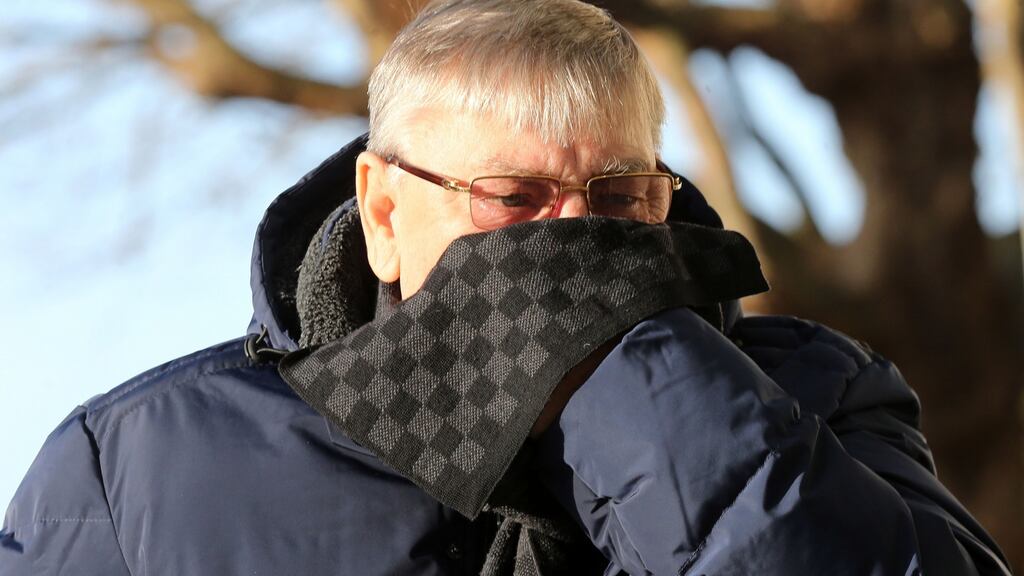 James Byrne, the father of  David Bryne who was killed at the Regency Hotel shooting, arrives at the Special Criminal Court in Dublin last week. Photograph: Collins Courts.