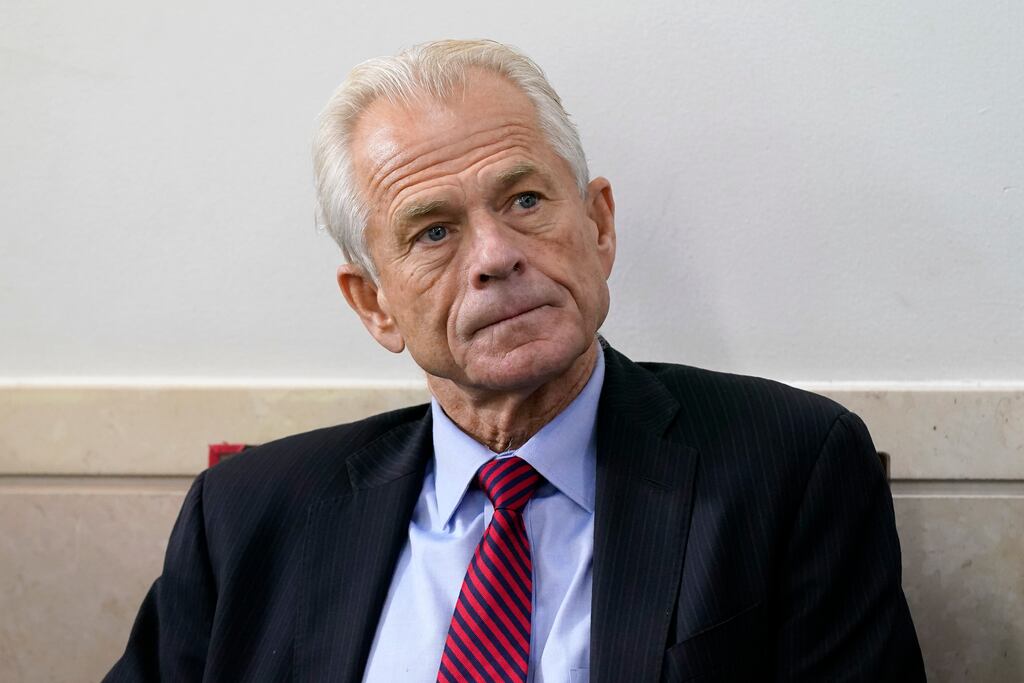 Peter Navarro, a former trade adviser to Donald Trump, was arrested by the FBI and appeared in court in Washington on Friday. File photograph:
Patrick Semansky/AP