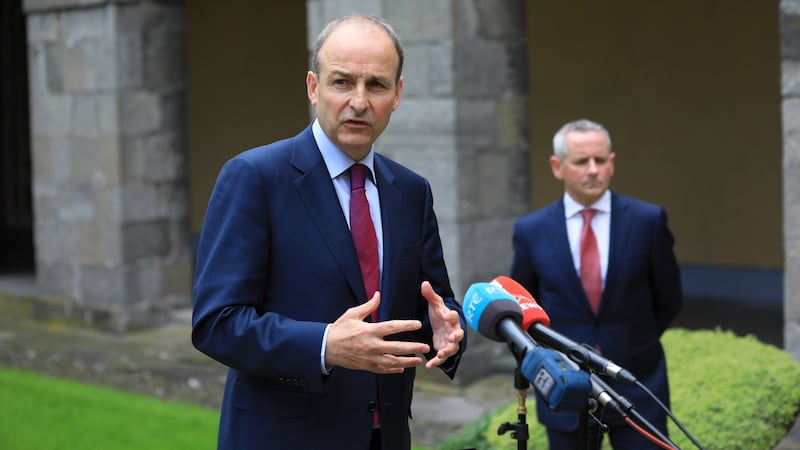 Taoiseach Micheal Martin said his ‘overall perspective on this is to ensure this doesn’t damage or undermine the institutions within the North’. Photograph: Julien Behal/PA Wire