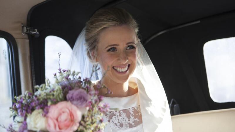 Anita Harvey on her wedding day. Photograph: Charlie McGeever