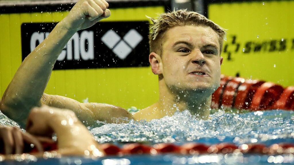 Irish international swimmer Robert Powell has received a one-year ban for an anti-doping rule violation. Photograph: Bryan Keane/Inpho