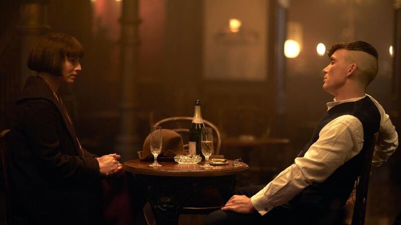 Murphy with Cillian Murphy in Peaky Blinders. Photograph: Robert Viglasky/BBC/Caryn Mandabach Productions