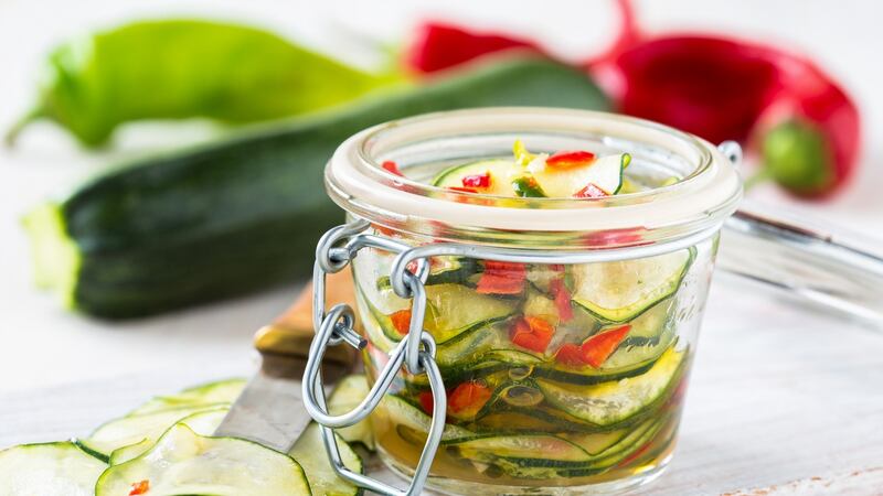Courgettes make tasty and versatile pickles. Photograph: iStock