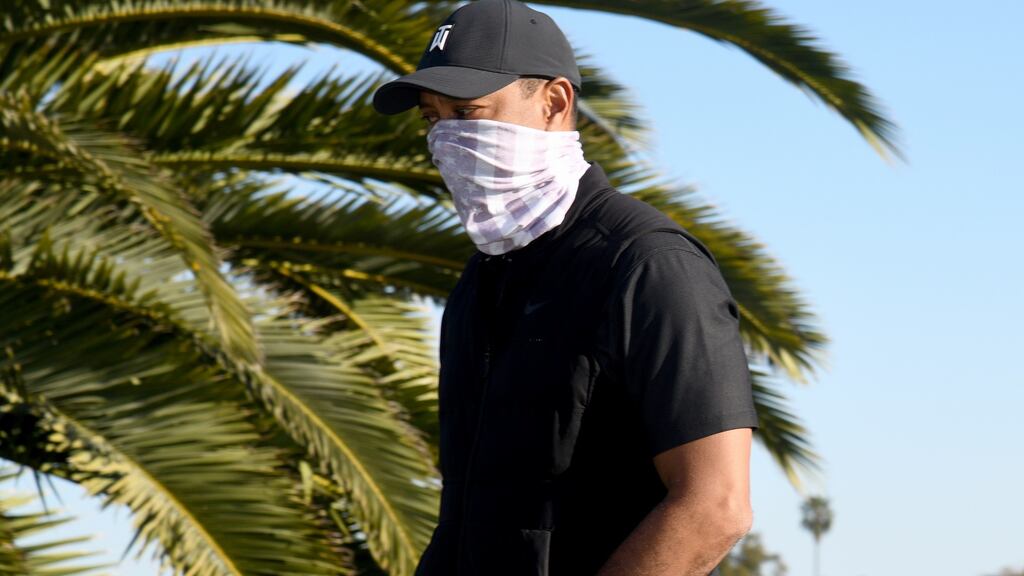Tiger Woods has returned home after receiving treatment for injuries sustained in a car accident in California last month. Photograph: Harry How/Getty Images