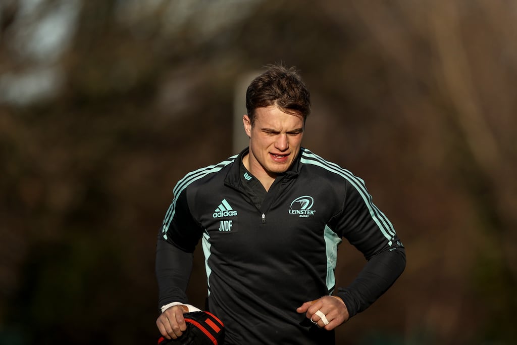 Josh Van der Flier will join the Irish squad this week ahead of his team's Six Nations opener on February 4th. Photograph: Ben Brady/Inpho