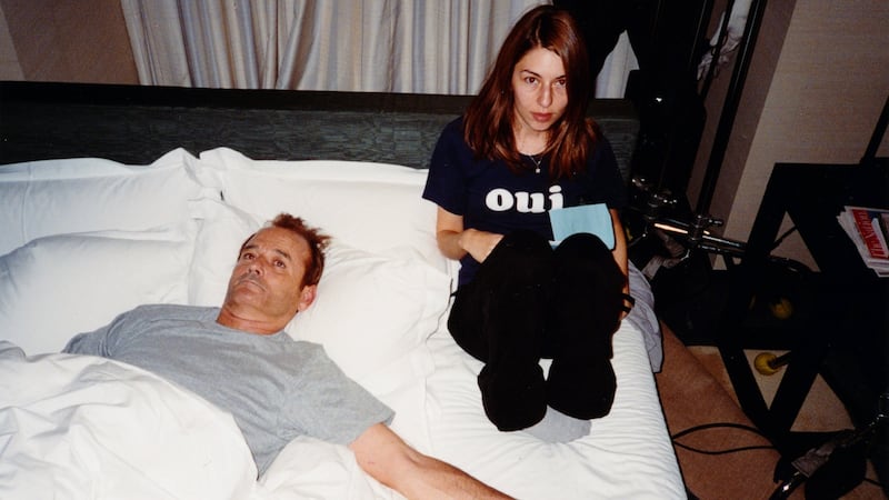 Bill Murray and Sofia Coppola on the set of Lost in Translation, 2003