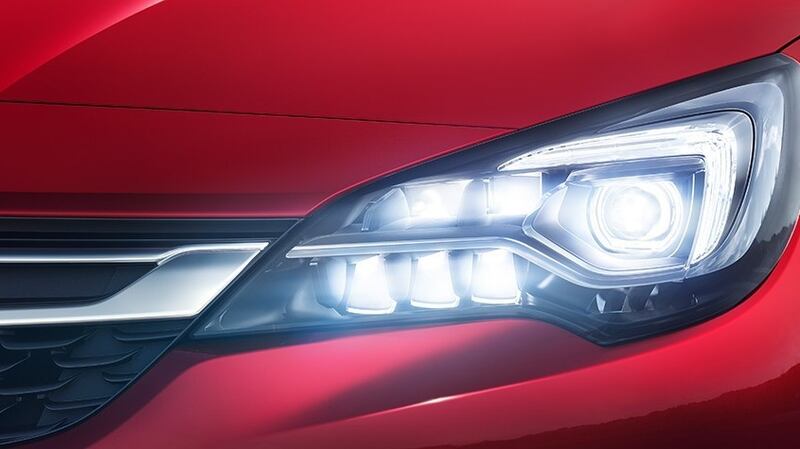 Even with an Opel Astra, you can specify it with multi-beam LED lights that can selectively dip the high beam light so you’re not dazzling other road users, but still getting the fullest possible benefits from your lights.