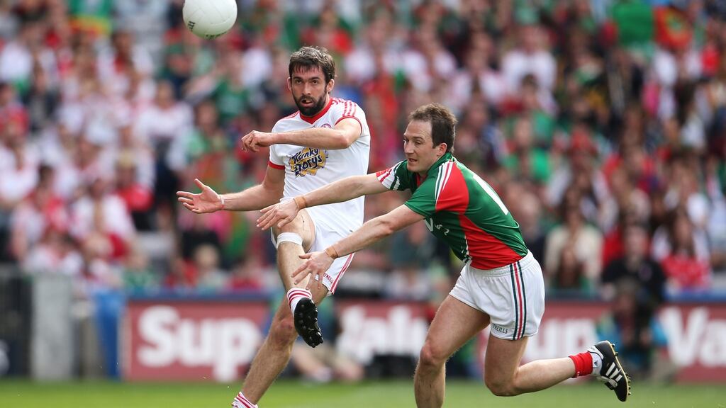 Tyrone’s Joe McMahon has announced his retirement. Photograph: Inpho