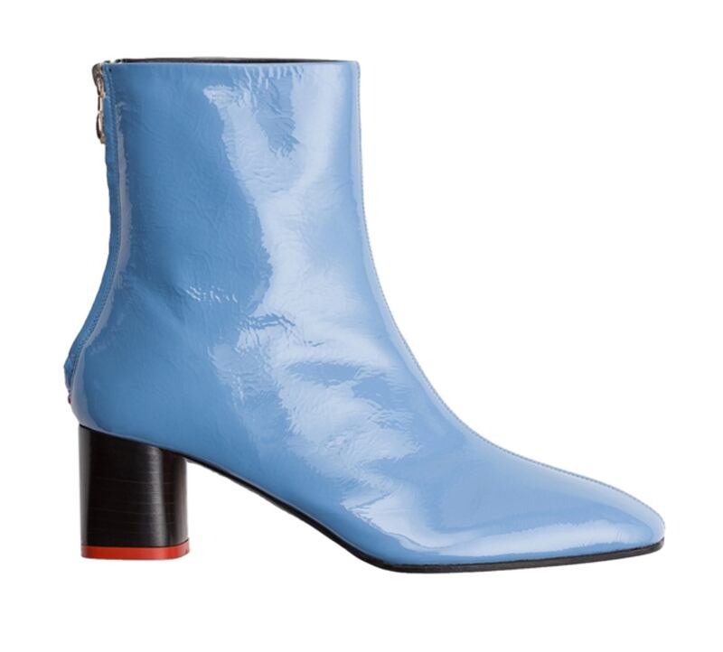 Aeyde Florence blue patent boot. €276 modaoperandi.com