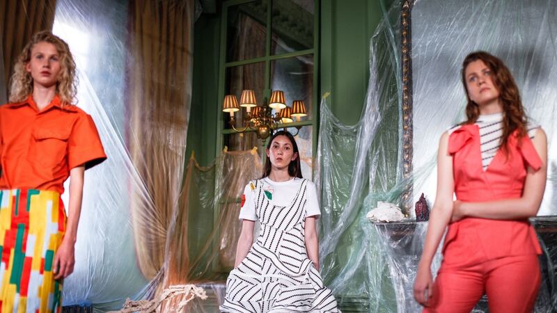 Richard Malone’s spring 2016 collection, which has been nominated for a Design Museum award