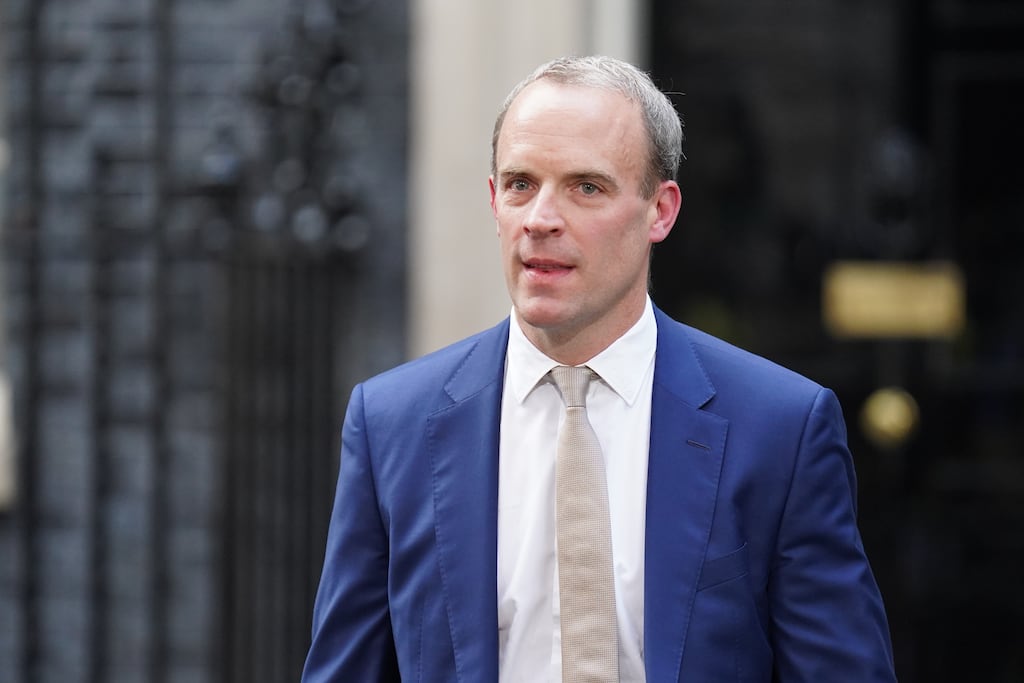 Dominic Raab is under investigation over allegations from at least 24 civil servants and possibly more than 30, according to the Guardian. Photograph: James Manning/PA