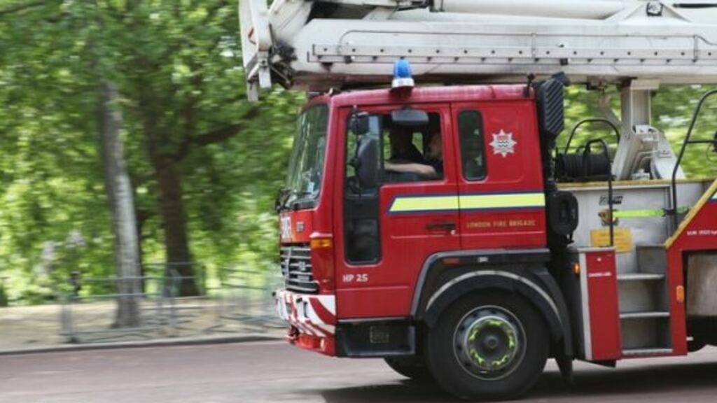 Firefighters using breathing apparatus removed the three people from the mid-terrace property in Hornchurch. Photograph:  iStock