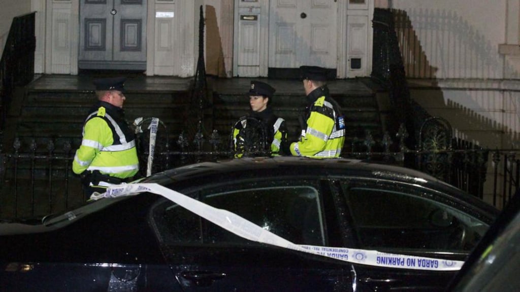 The house in Clarinda Park East, Dun Laoghaire, Co Dublin where a women died following a stabbing. Photograph: Stephen Collins/Collins Photos