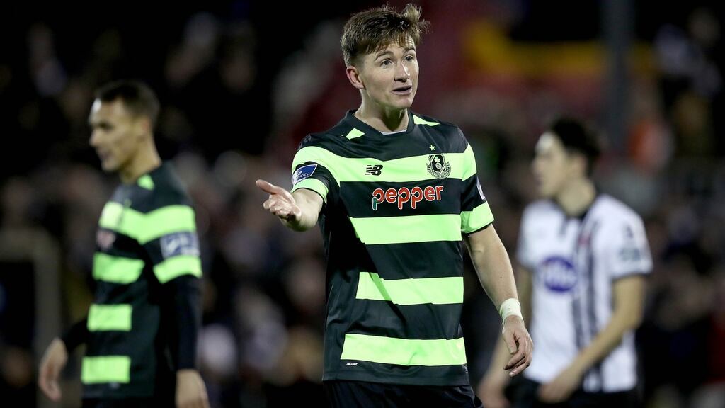 Ronan Finn: likely to start for Shamrock Rovers in the big Dublin derby against Bohemians. Photograph: Ryan Byrne/Inpho