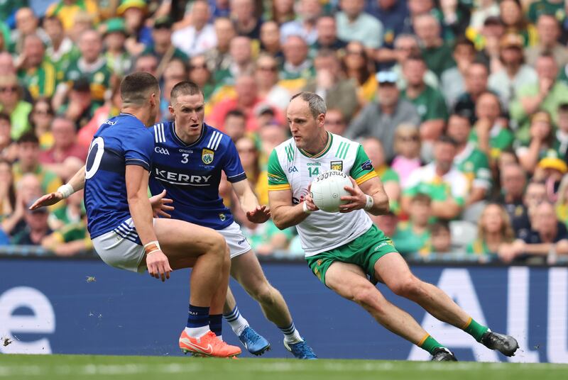 Donegal's Michael Murphy in action during the All-Ireland final against Kerry. Photograph: Bryan Keane/Inpho