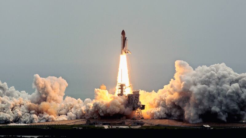 CAPE CANAVERAL, FL - JULY 08: Space shuttle Atlantis blasts off from launch pad 39A at Kennedy Space Centern July 8, 2011 in Cape Canaveral, Florida. This lift off is the last in the 30-year-old shuttle program. (Photo by Chip Somodevilla/Getty Images)