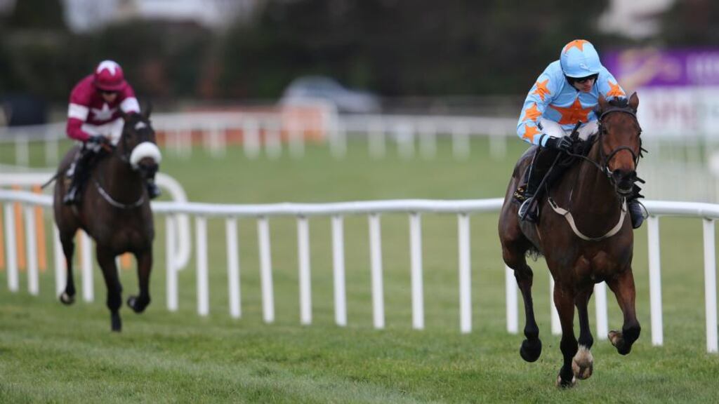 Un De Sceaux and Ruby Walsh leave the opposition trailing to win the  Frank Ward Solicitors Arkle Novice Chase at Leopardstown. Photograph: Cathal Noonan/Inpho.