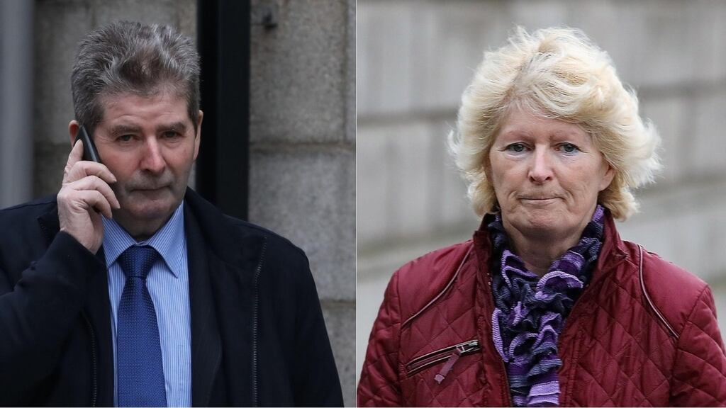 William Naylor of Roscrea, Co Tipperary and his sister Jean Maher of Birr, Co Offally outside the court. Photographs: Collins Courts