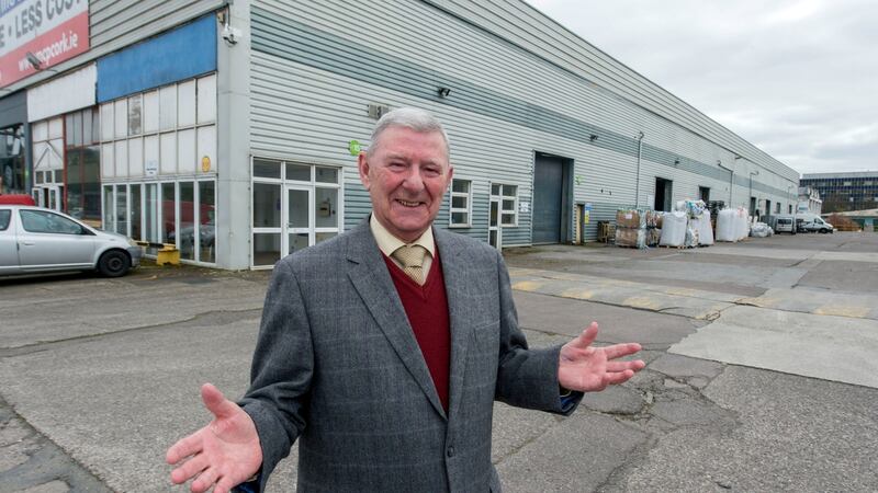 Former Ford employee Barry Kearney, outside the former Ford Offices on the Marina, Cork docks. Photograph: Michael Mac Sweeney/ Provision