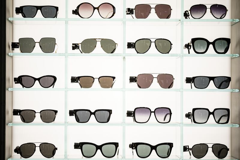 Gucci sunglasses on display. Photograph: Clemens Bilan/Shutterstock/EPA-EFE