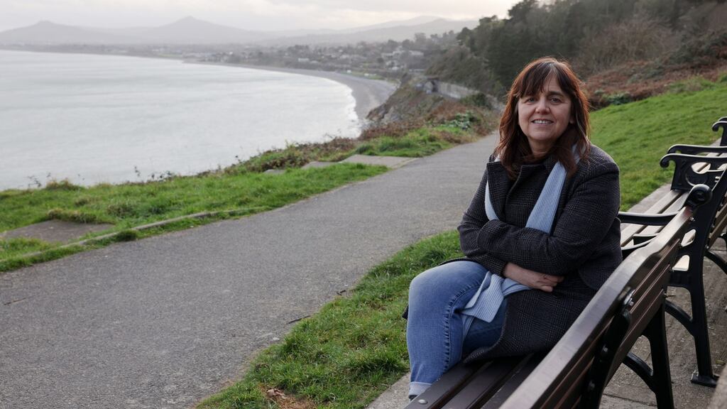 People Before Profit councillor Melisa Halpin in a small green area at White Rock Beach. Photograph: Laura Hutton
