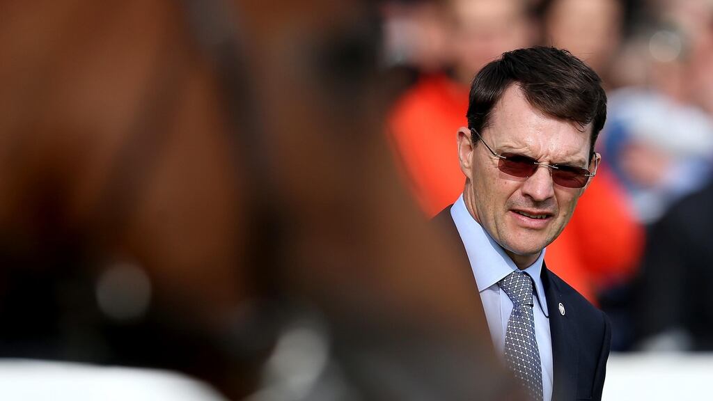 Aidan O’Brien: Found led home an astonishing 1-2-3 for O’Brien in the Arc and on Saturday she will be joined by Minding and Seventh Heaven on Ascot’s Champions Day card. Photograph: Inpho