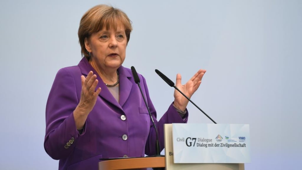 German Chancellor Angela Merkel: Praised Ireland for its economic reforms. Photograph: Tobias Schwarz/AFP/Getty Images