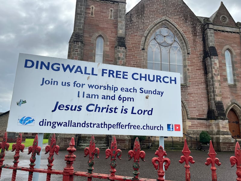 Dingwall Free Church, where Kate Forbes is a member. Photograph: Mark Paul