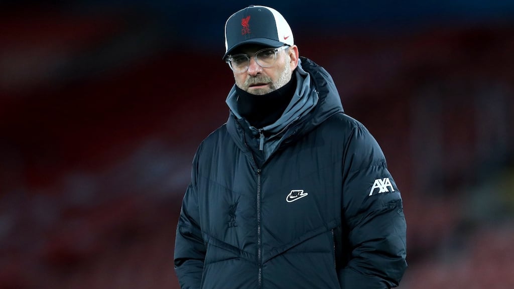 Liverpool manager Jurgen Klopp: ‘I am not a five-year-old kid any more and if I don’t get what I want I start crying.’ Photograph:   Adam Davy/PA Wire