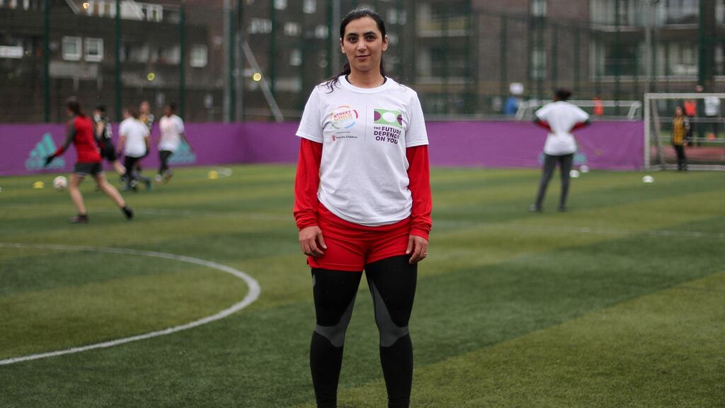 Former Afghanistan women’s football captain Khalida Popal said Keramuddin Keram, the president of the Afghanistan Football Federation, had sexually harassed players in a bedroom in his office. Photograph: Getty Images
