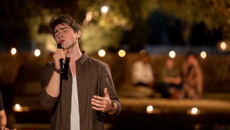 Brendan Murray in Ibiza for the Judges Houses stage The X Factor. Photograph: Tom Dymond/Syco/Thames TV/PA Wire