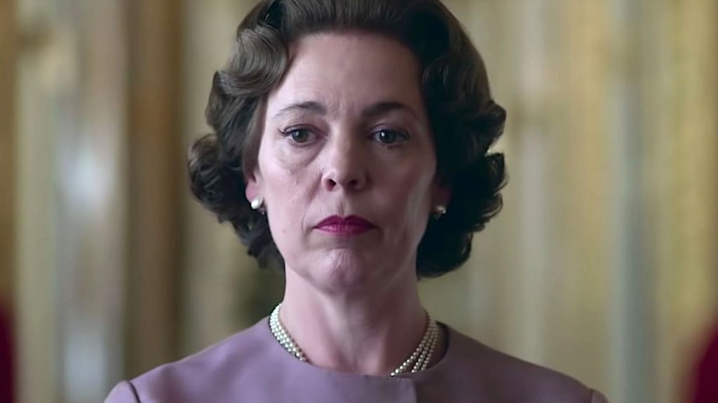 One is not amused: Olivia Colman as Queen Elizabeth in season three of The Crown. Photograph: Netflix