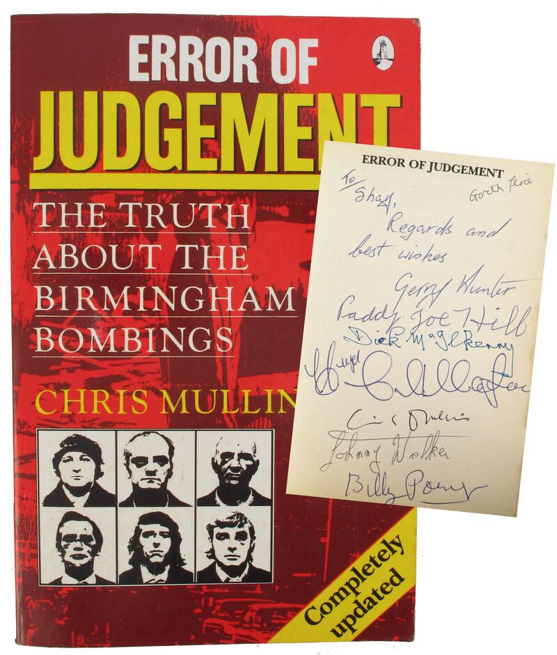 Chris Mullin’s book Error of Judgement: The Truth About the Birmingham Bombings.