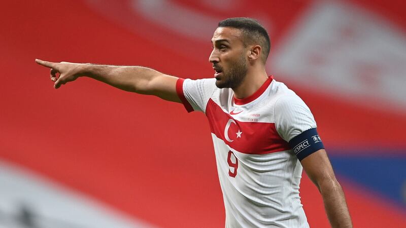Everton’s Cenk Tosun has been linked with West Brom. Photograph: Ozan Kose/Getty