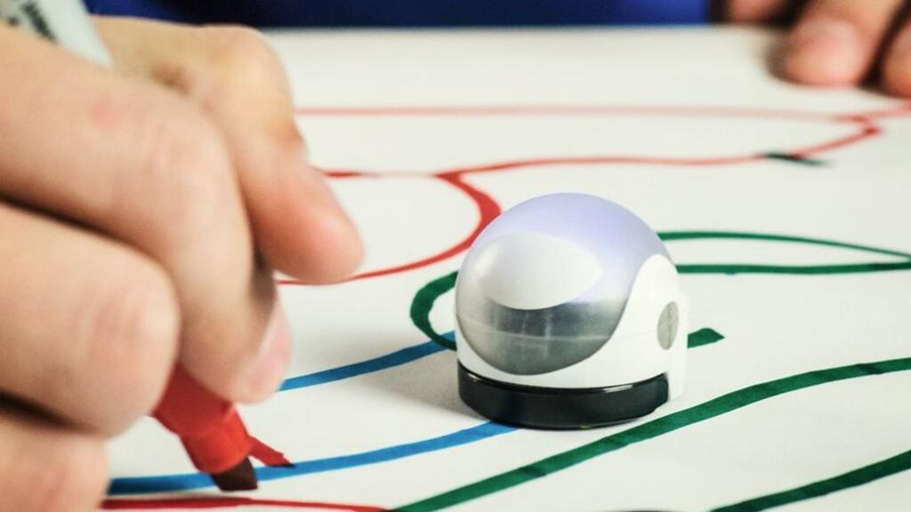 Ozobot follows pathways you hand draw, or map out on a tablet.
