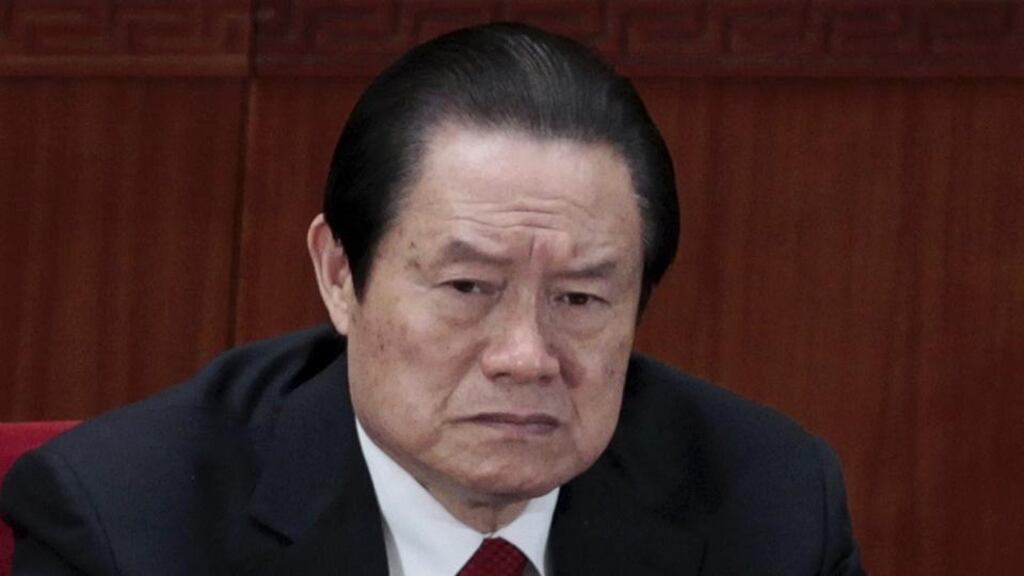 China’s former security chief Zhou Yongkang has been sentenced to life in prison, the state news agency Xinhua reported. Photograph: Jason Lee/Reuters/Files