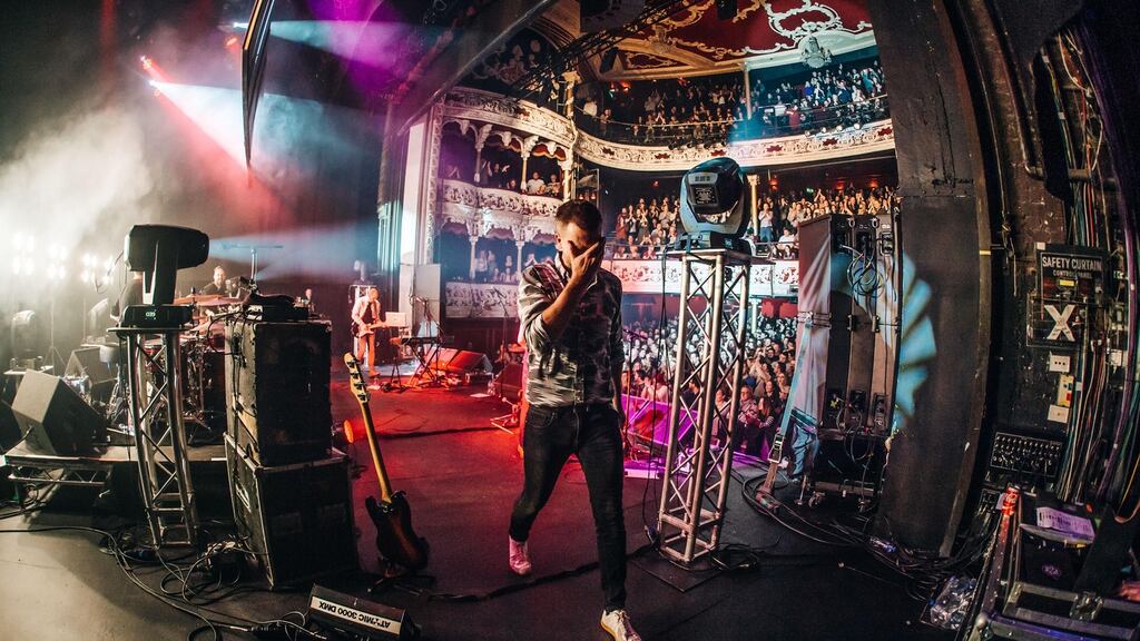 Bell X1 leave the stage in Dublin. Photograph: Ruth Medjber