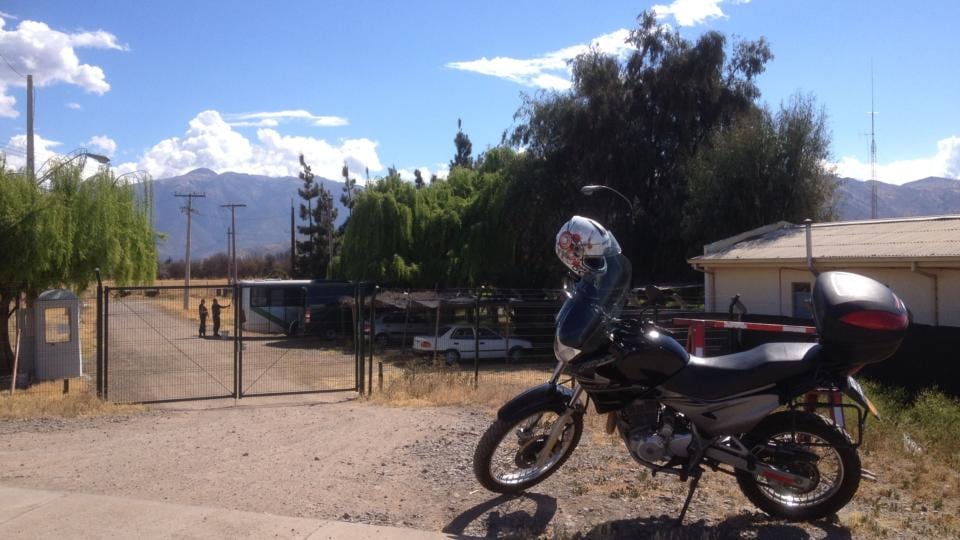 Unmarked entrance to Punta Peuco, the special prison for Pinochet-era human rights violators, near Santiago. Photograph: Peter Murtagh