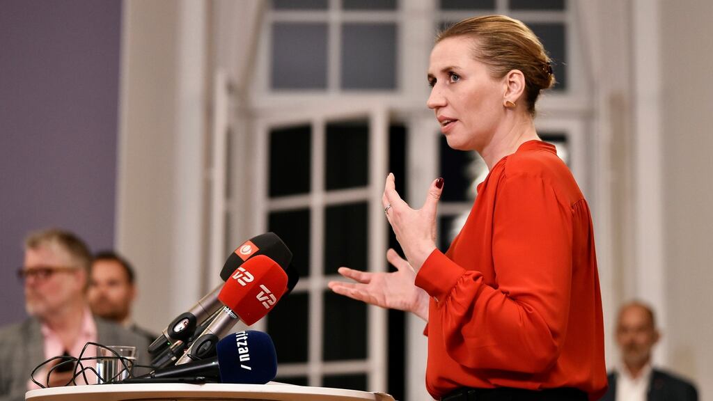 Mette Frederiksen of the Danish Social Democrats: has agreed to reverse some of the strict immigration curbs adopted by the outgoing centre-right government. Photograph: Mads Claus Rasmussen/Ritzau Scanpix