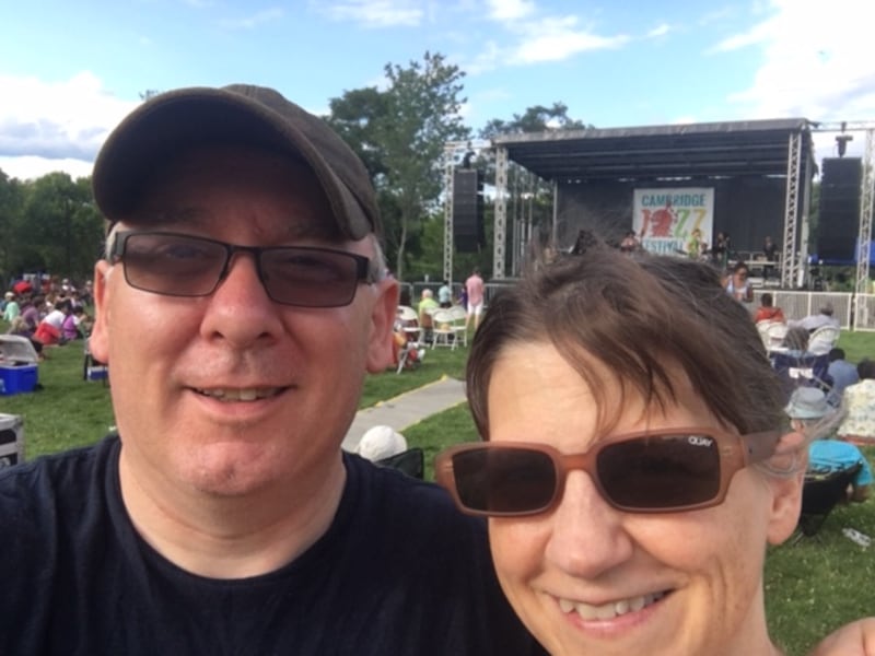 Sean Rogers with his wife Ruth Rogers.