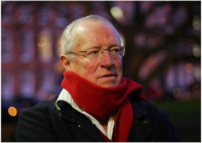 Writer and journalist Robert Fisk photographed in Trinity College Dublin in January 2009. Photograph: Bryan O'Brien