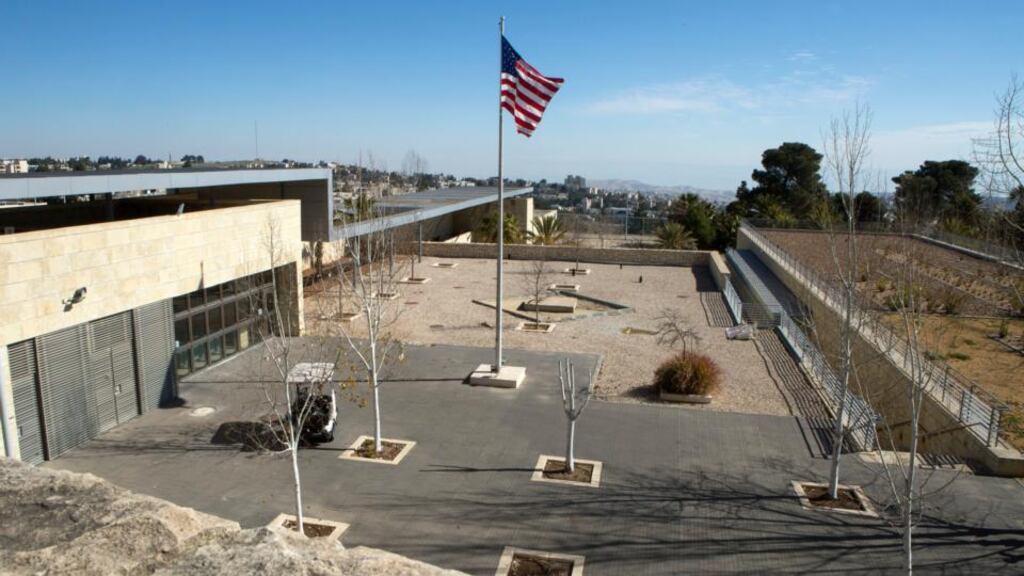 The United States Consulate building complex in West Jerusalem, photographed in 2017. File photograph: Jim Hollander/EPA