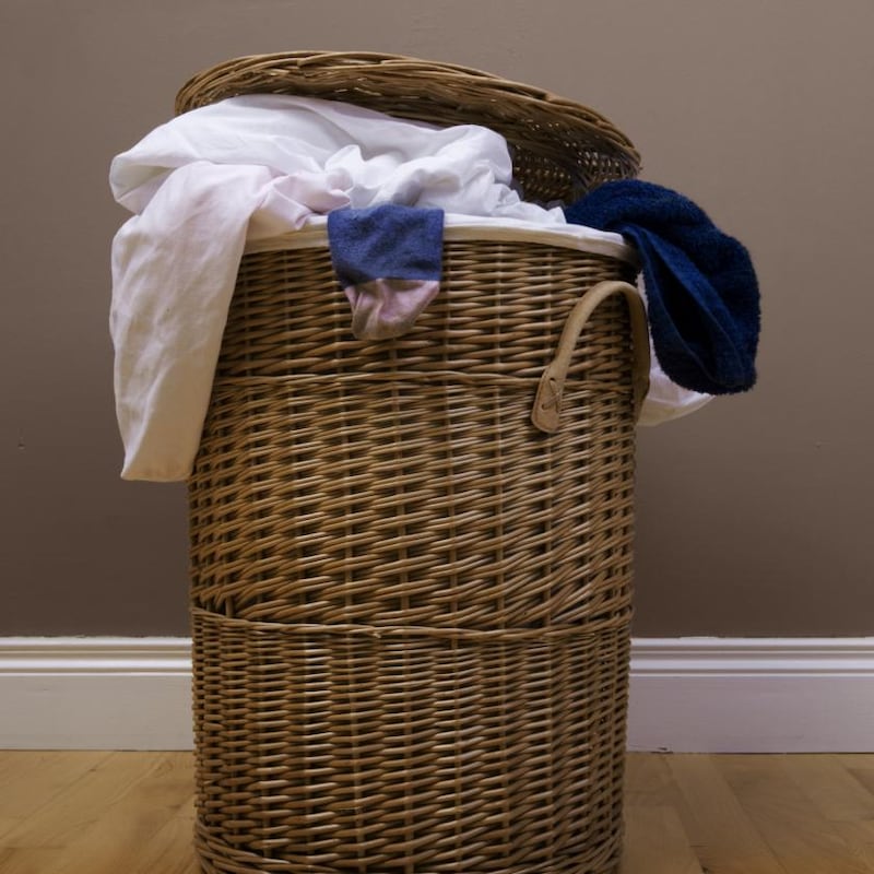 Try airing out clothes on the side of laundry baskets ‘so they’re never sitting at the bottom sweaty’. Photograph: iStock